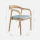 LUCA Arm Chair, W50, Natural Ash