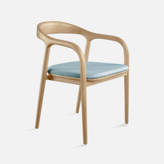 LUCA Arm Chair, W50, Natural Ash