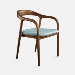 LUCA Arm Chair, W50, Walnut Brown