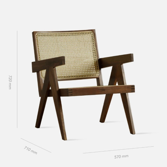 NADINE Lounge Chair, Natural Walnut NADINE Lounge Chair, Natural Walnut