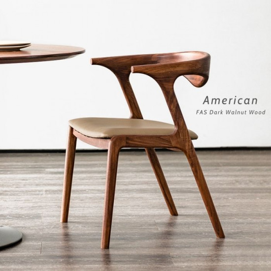 DANDY Horn Chair, Natural Walnut DANDY Horn Chair, Natural Walnut