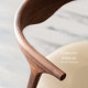 DANDY Horn Chair, Natural Walnut