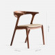 DANDY Horn Chair, Natural Walnut DANDY Horn Chair, Natural Walnut
