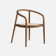 DOLCH RATTAN Round Chair, Dark Walnut DOLCH RATTAN Round Chair, Dark Walnut