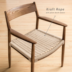 ONE rope armchair, Walnut Brown [SALE]