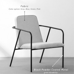 ADAMS Armchair, Grey