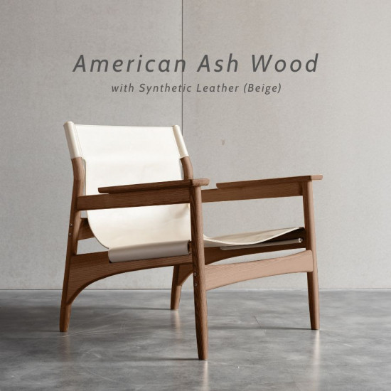 ONE FLAT Lounge Chair, Ash