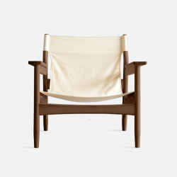 ONE FLAT Lounge Chair, Walnut Brown [SALE]