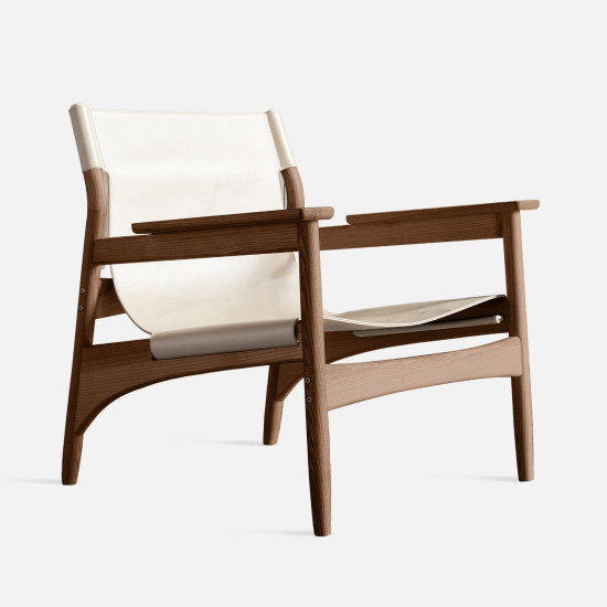 ONE FLAT Lounge Chair, Walnut Brown ONE FLAT Lounge Chair, Walnut Brown