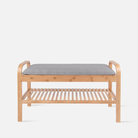 Bench Arch bamboo with shelf [SALE]
