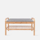 Bench Arch bamboo with shelf [Stockx3]