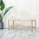 Unite Bench with rope weave, W110, Oak
