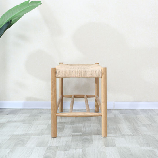 Unite Bench with rope weave, W110, Oak Unite Bench with rope weave, W110, Oak