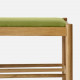 Unite Bench with Fabric W110 Walnut Green Unite Bench with Fabric W110 Walnut Green