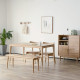 NADINE Bench L120, Natural Walnut [in-stock]