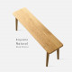 SHIMA Bench L105-L155, Oak