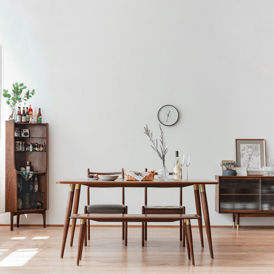 DANDY Dining Table, Natural Walnut I DANDY Dining Table, Natural Walnut I