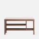 Bench with Shoe Shelf L90, Walnut [Sale]