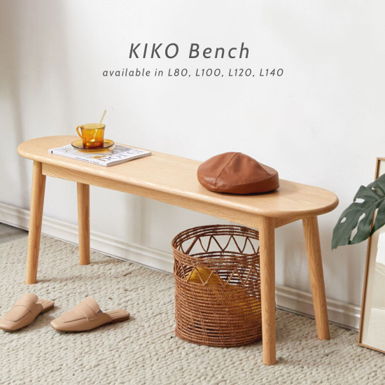 [SALE] KIKO Bench L80-L140, Oak 
