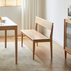 ELGIN Bench with back, L120-140