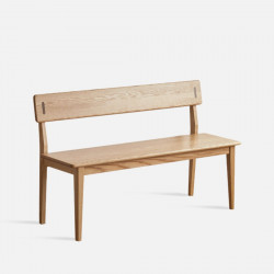 ELGIN Bench with back, L120-140