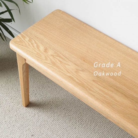 [Stock x1] DANA Bench, L135 , Natural oak