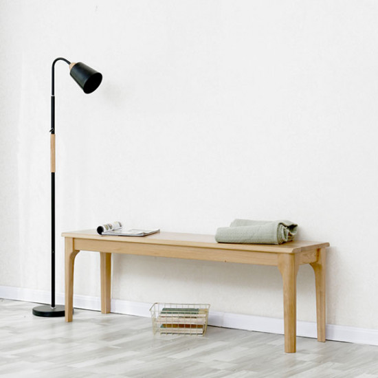[Stock x1] DANA Bench, L135 , Natural oak