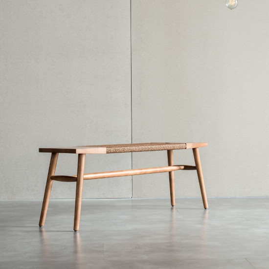 ONE Bench with rope weave, L120 ONE Bench with rope weave, L120