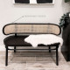 Vintage Rattan Bench, Natural ash Vintage Rattan Bench, Natural ash