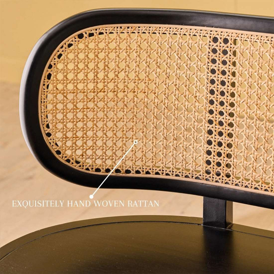 Vintage Rattan Bench, Natural ash Vintage Rattan Bench, Natural ash