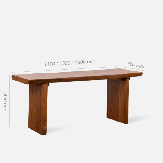 KADO Live Edge Bench, L130 [Display]