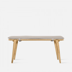 SEN Minimal Bench, Natural Ash, Light Grey Seat Pad