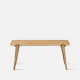 SEN Minimal Bench, Natural Ash, Light Grey Seat Pad