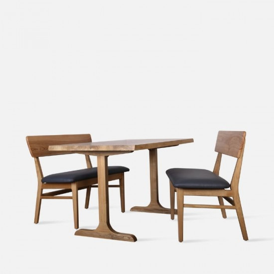 SEN Bench with Back, Natural Ash SEN Bench with Back, Natural Ash