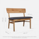 SEN Bench with Back, Natural Ash SEN Bench with Back, Natural Ash