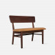 SEN Bench with Back, Natural Walnut SEN Bench with Back, Natural Walnut