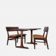 SEN Bench with Back, Natural Walnut SEN Bench with Back, Natural Walnut
