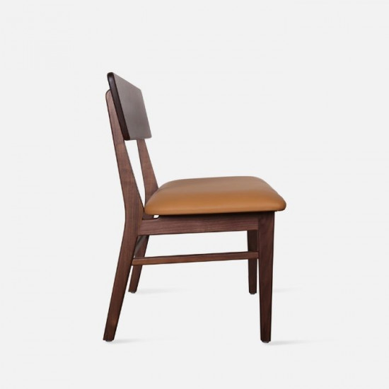 SEN Bench with Back, Natural Walnut SEN Bench with Back, Natural Walnut