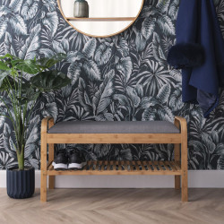 Bench Arch bamboo with shelf [Stockx3]
