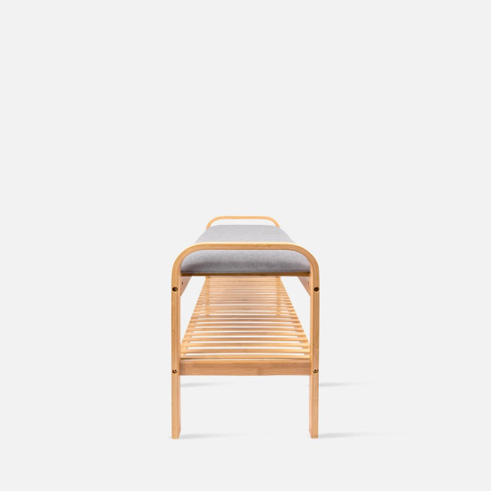 Bench Arch bamboo with shelf [SALE]