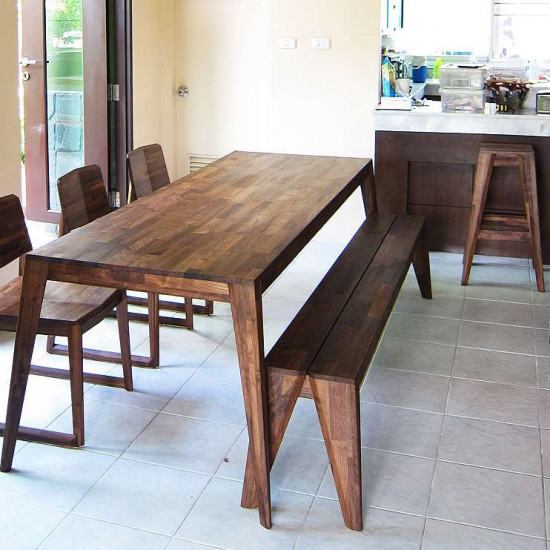 Piece Bench - Walnut Piece Bench - Walnut