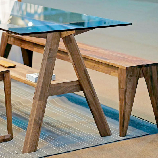 Piece Bench - Walnut Piece Bench - Walnut