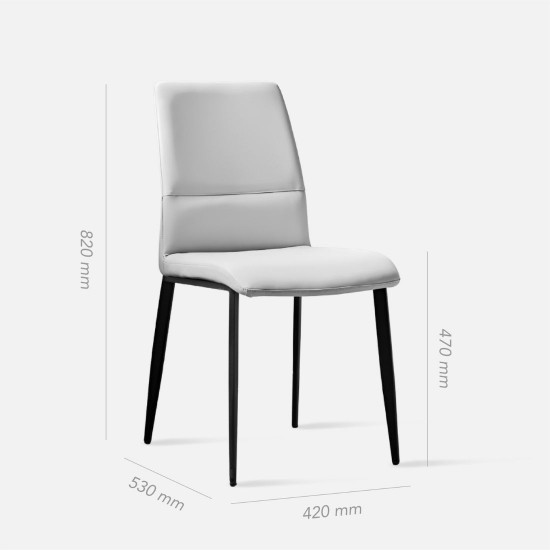 ELGIN dining chair, Grey