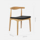 Elbow Style Chair - Oak
