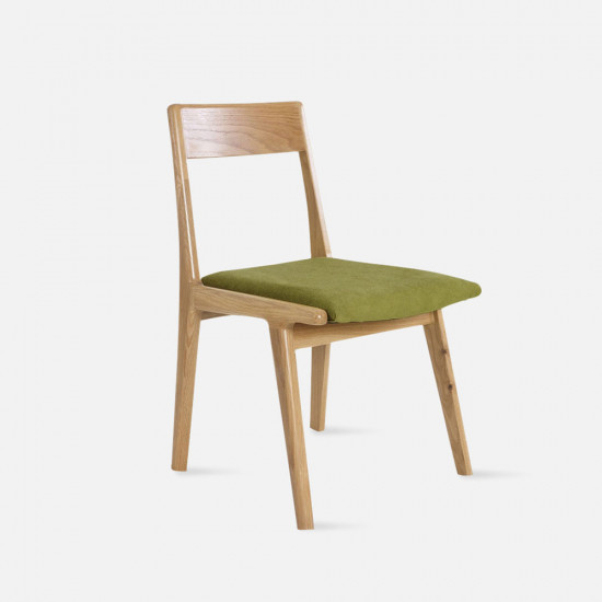 [SALE] Linear Chair, W46, Green with Oak