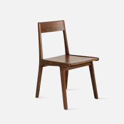 [SAEL] Linear Chair, W43, Wooden Seater Walnut