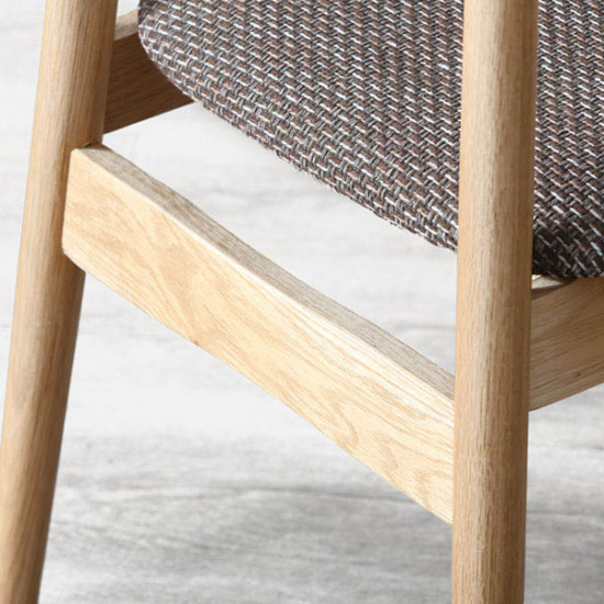 [Sale] Curve Chair W46 Oak Black Cushion