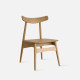 Wooden Curve Chair, W45, Oak 