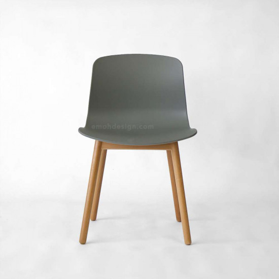 [SALE] L Shape ABS, W47, Grey with Wooden legs