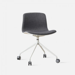 L Shape with wheels, Dark Grey Fabric